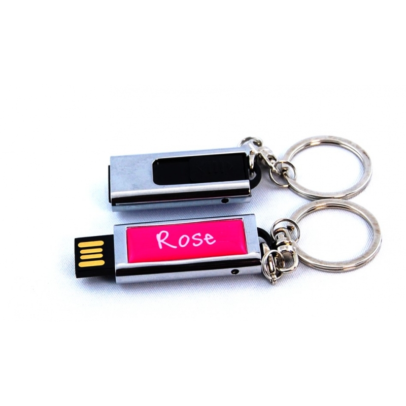 Clé USB rétractable 8GO rose